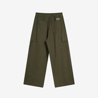 Army Green Oversized Wide Leg Cargo Pants
