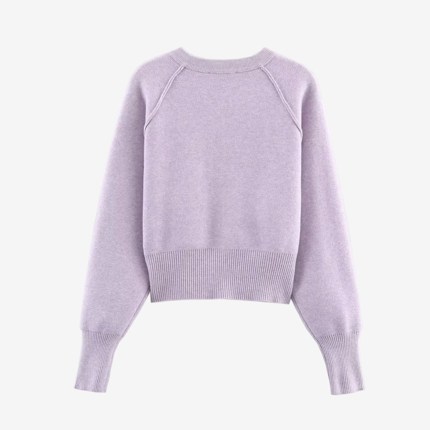 Purple button sweater