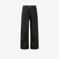 Straight leg pleat pants