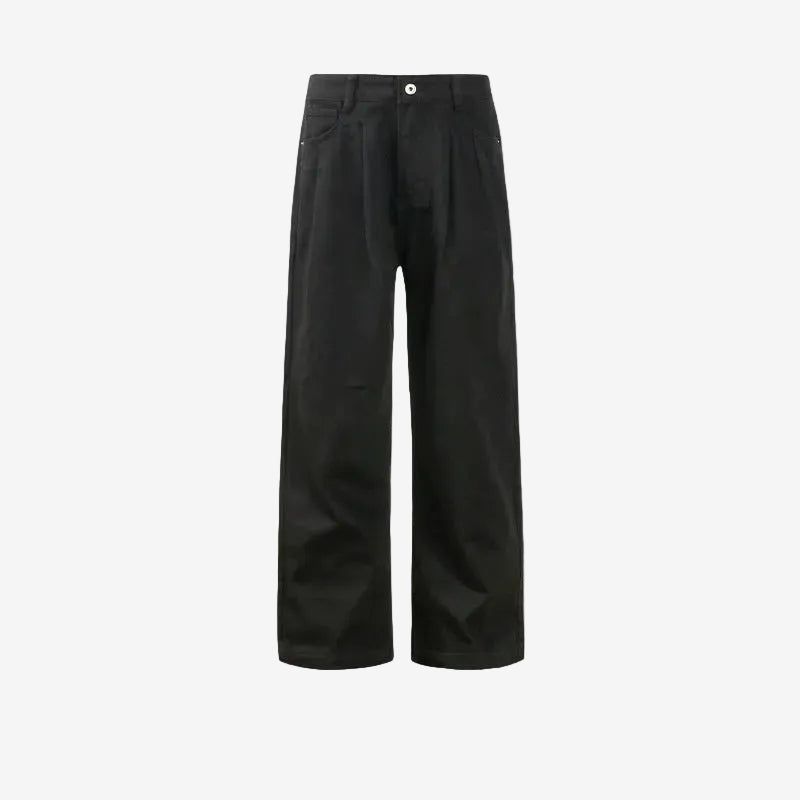 Straight leg pleat pants