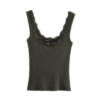 Sleeveless shoulder top