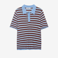 Einfaches gestreiftes Poloshirt
