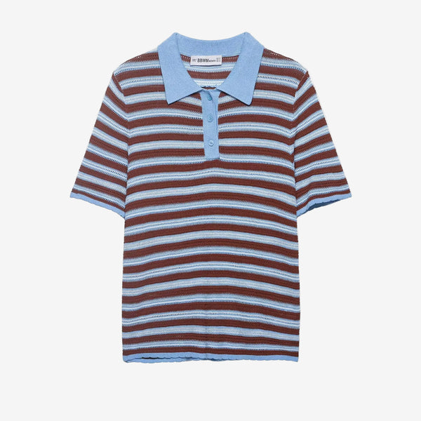 Simple striped polo shirt