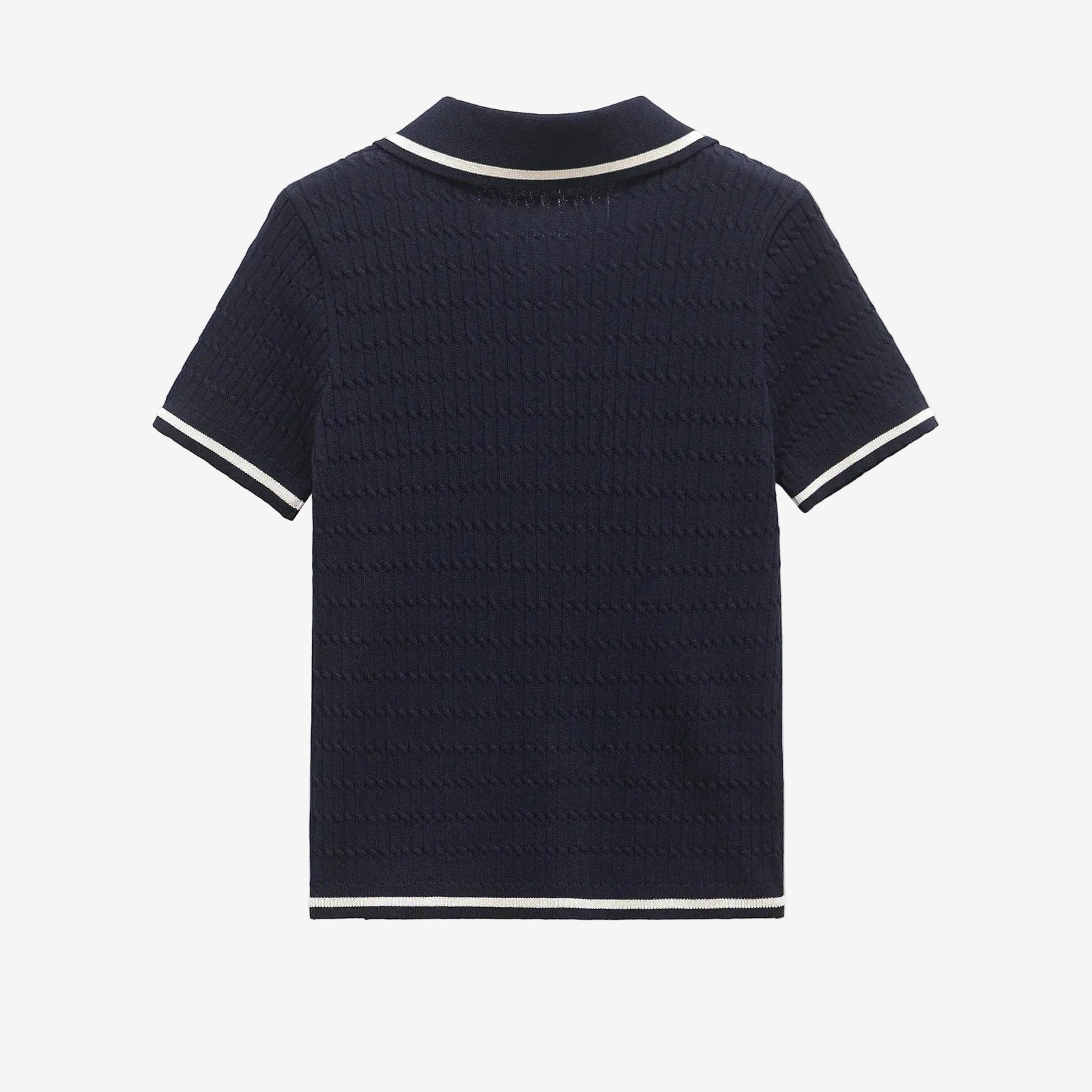 Blue Striped Polo