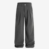 Bundfaltenhose mit geradem Bein