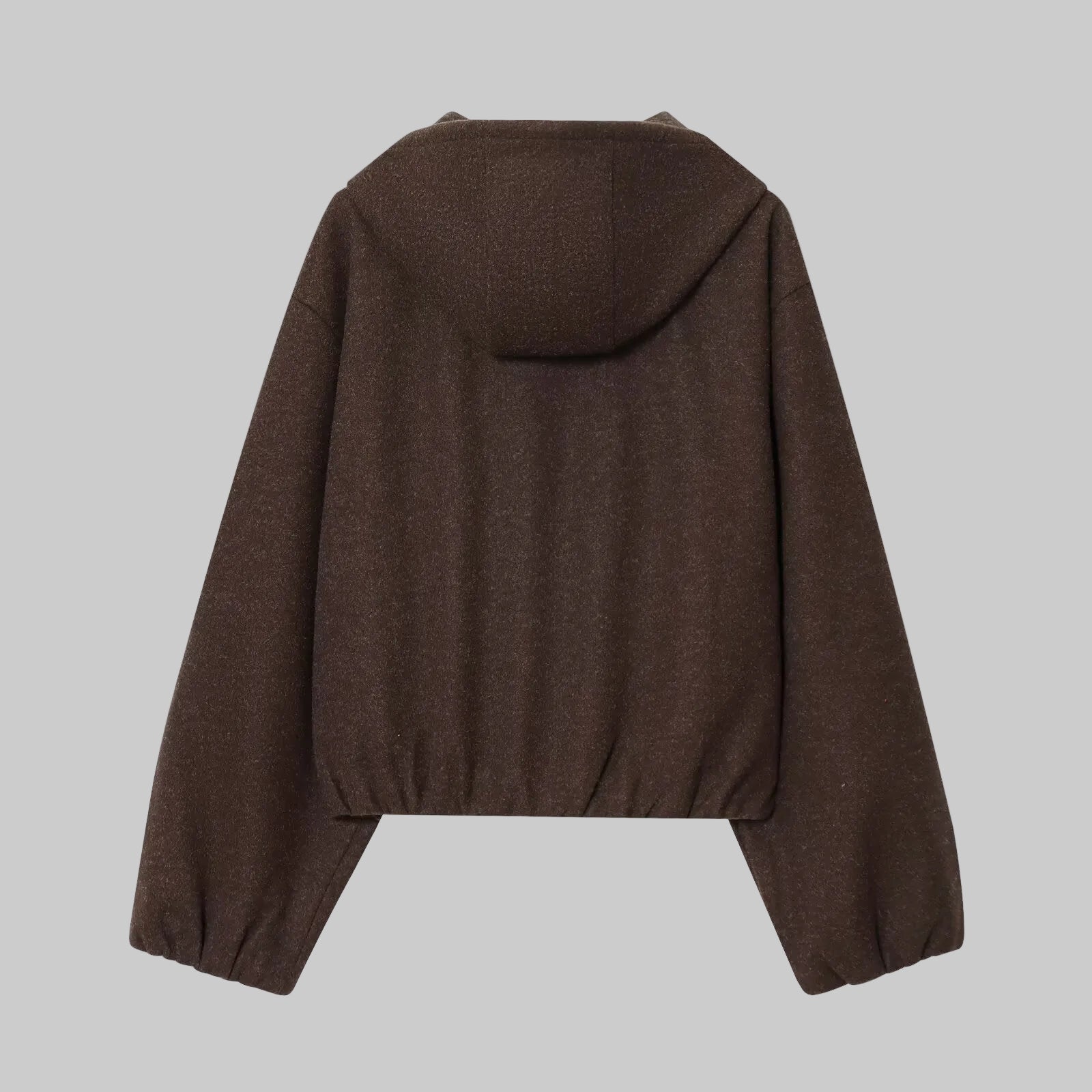 Brown zip up sweater