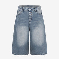 Denim-Shorts im Used-Look