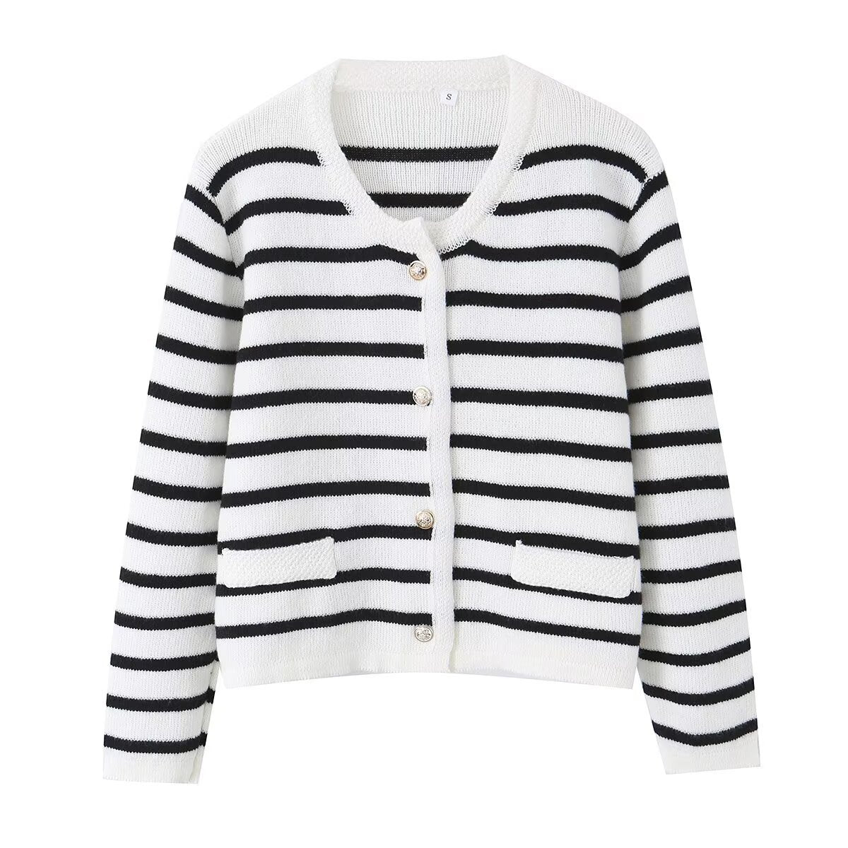 Striped knit sweater
