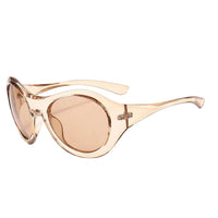 Helle ovale Sportsonnenbrille
