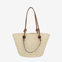 Straw woven single shoulder bag