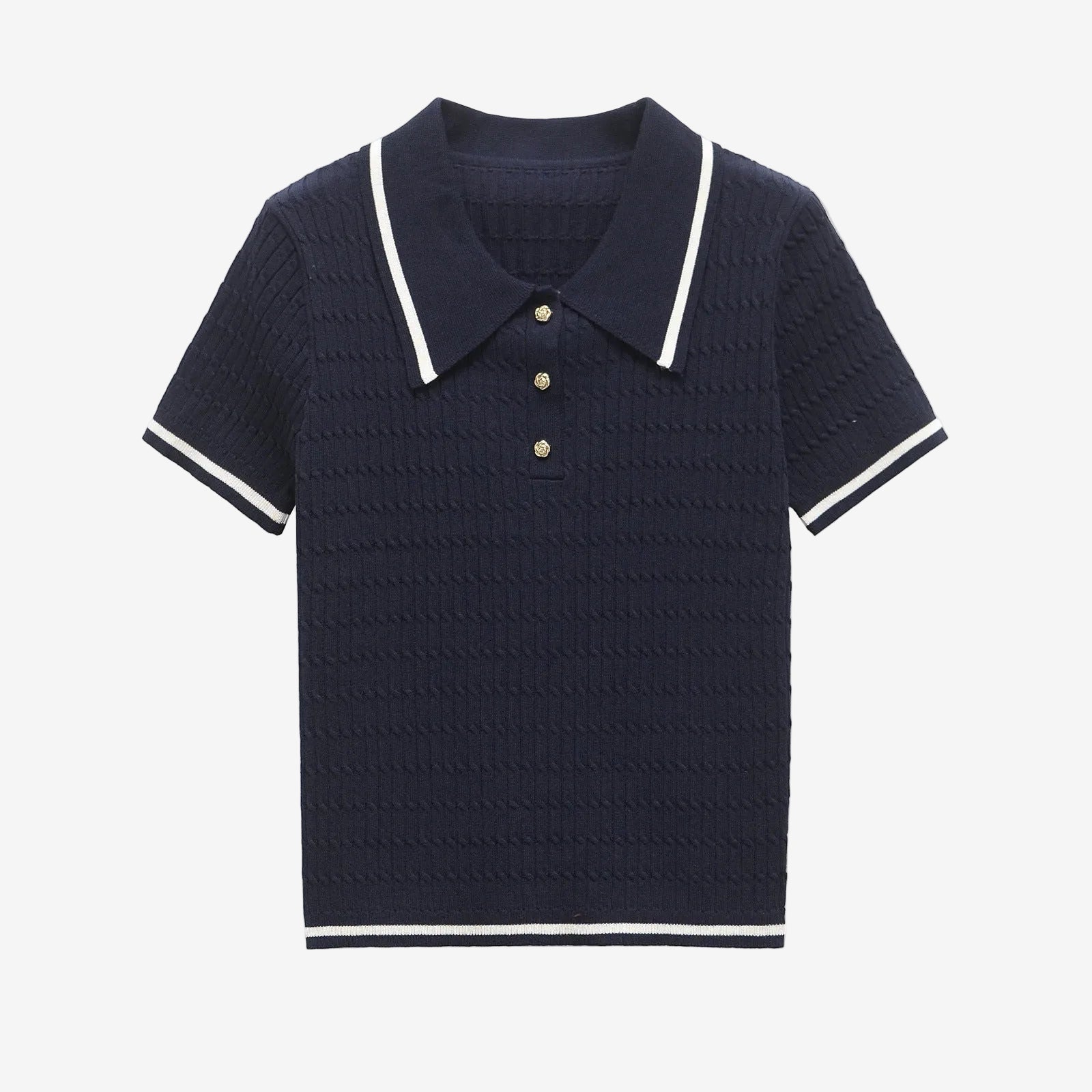 Blue Striped Polo