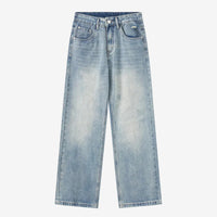 Verwaschene lange Jeans