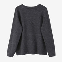 Grey round neck sweater