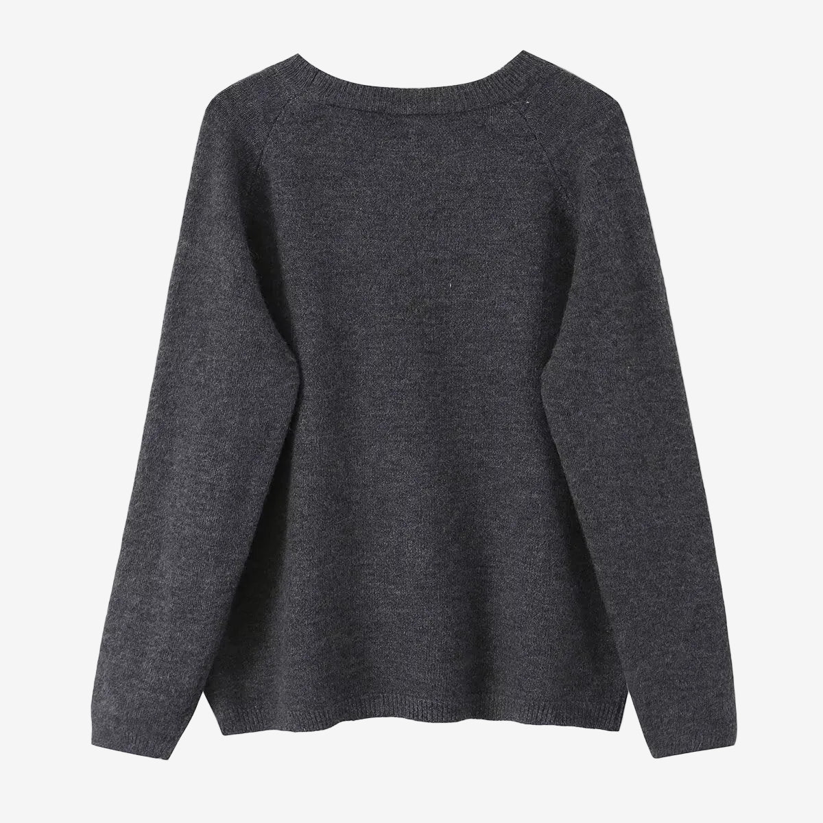 Grey round neck sweater