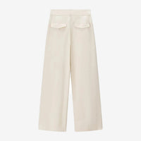 High-Waist-Drapee-Faltenhose