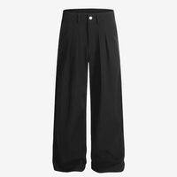 Bundfaltenhose mit geradem Bein