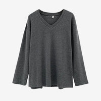 V-neck basic sweater