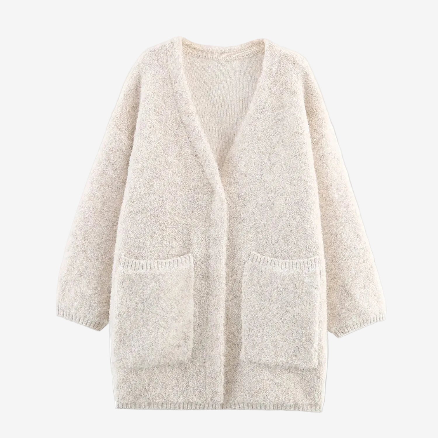 Towel knitted sweater jacket