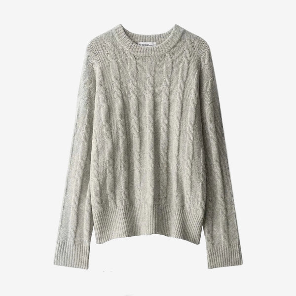 Rope patterned knitted Sweater