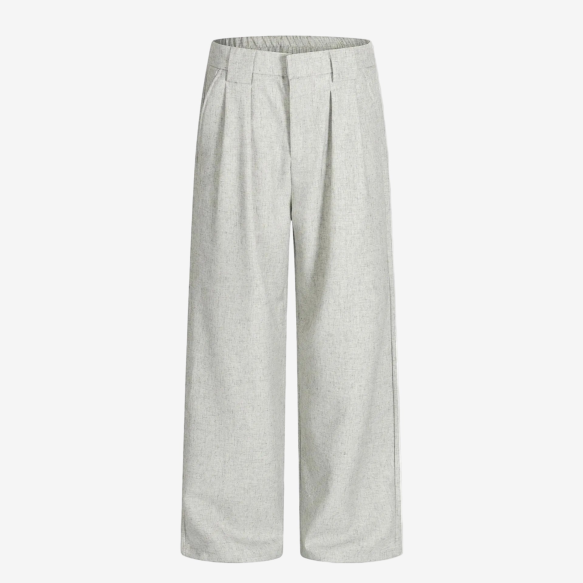 Wide leg pleat trousers