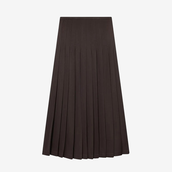 Long pleated skirt