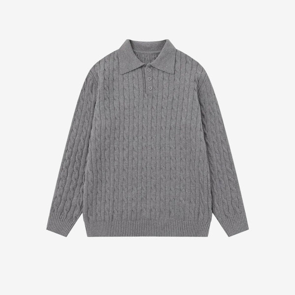 Collared polo sweater