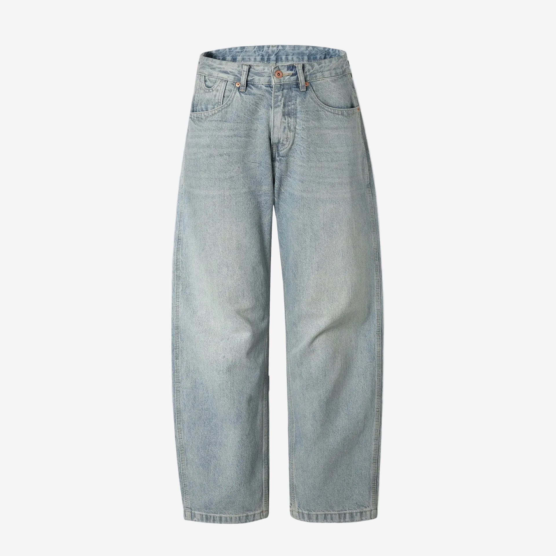 Ice Blue Straight Leg Denim