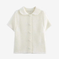 Knitted round neck sweater