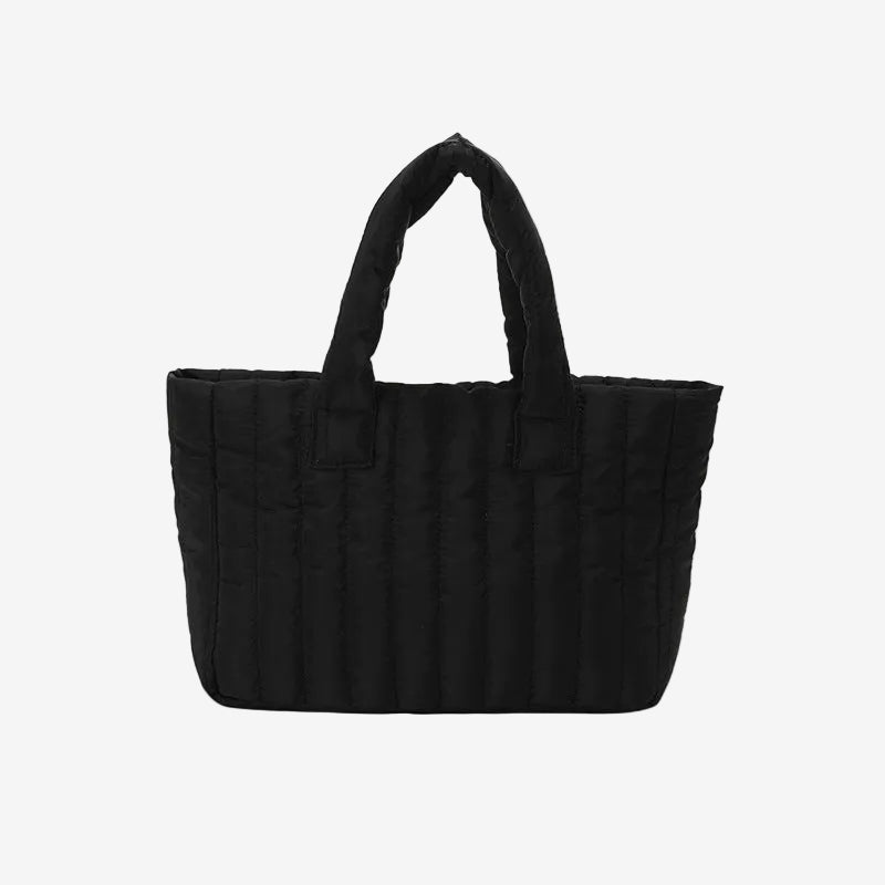 Black Large Puffer Bag