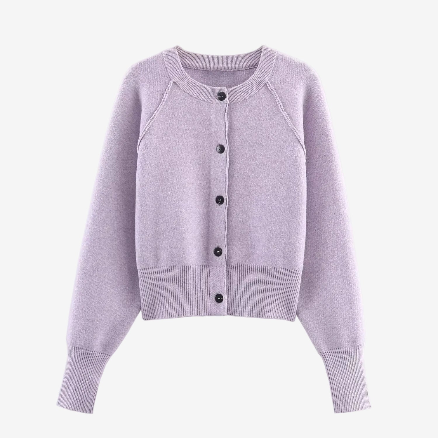 Purple button sweater