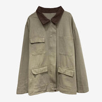 Khakifarbene Arbeitsjacke