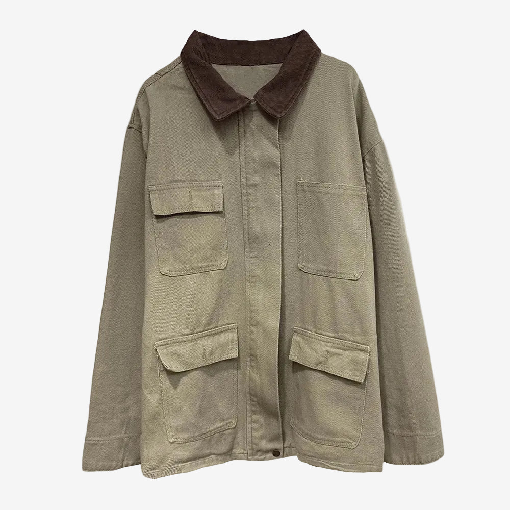 Khaki workwear jacket