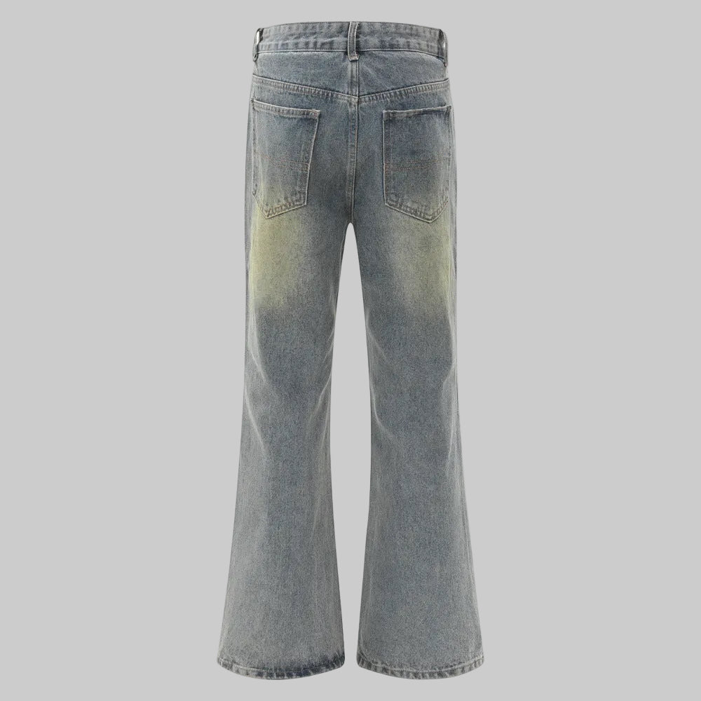 Blue washed Micro Flared Denim