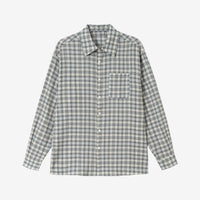 Langärmeliges Gitter-Poloshirt