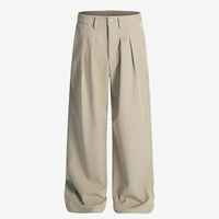 Bundfaltenhose mit geradem Bein