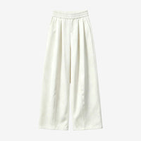 Silk wide leg trousers