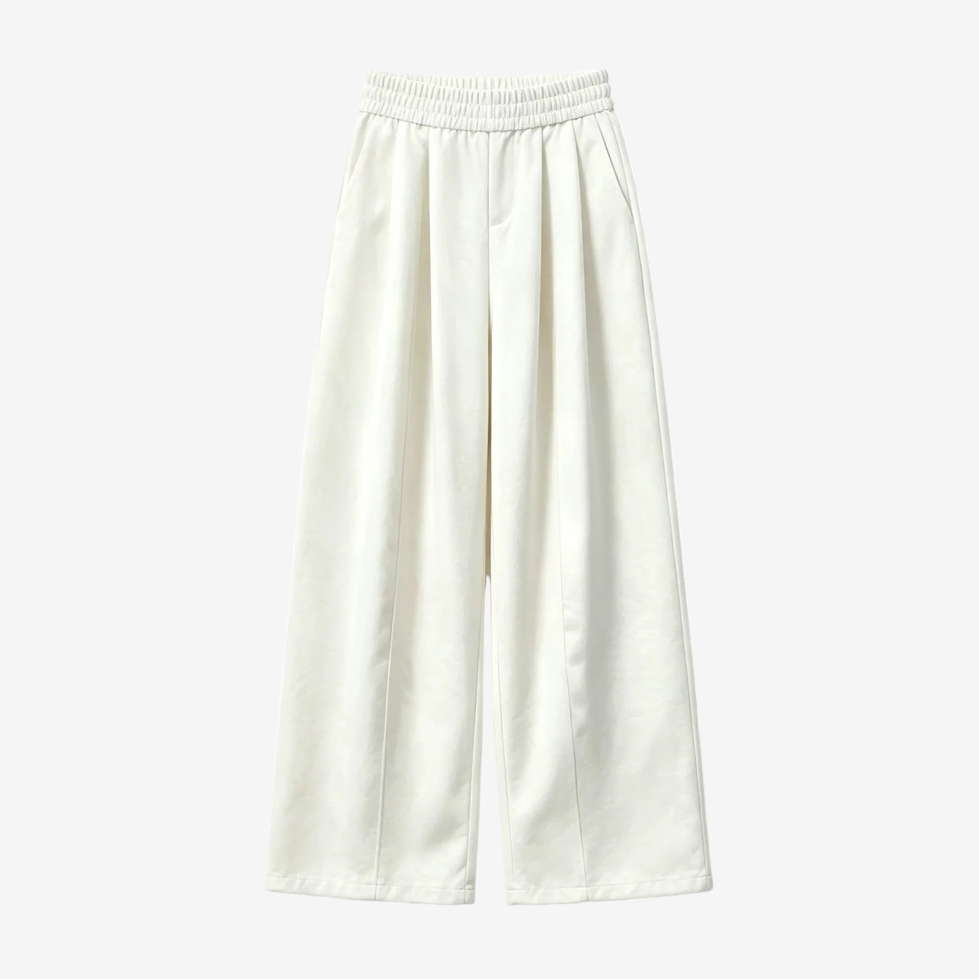 Silk wide leg trousers