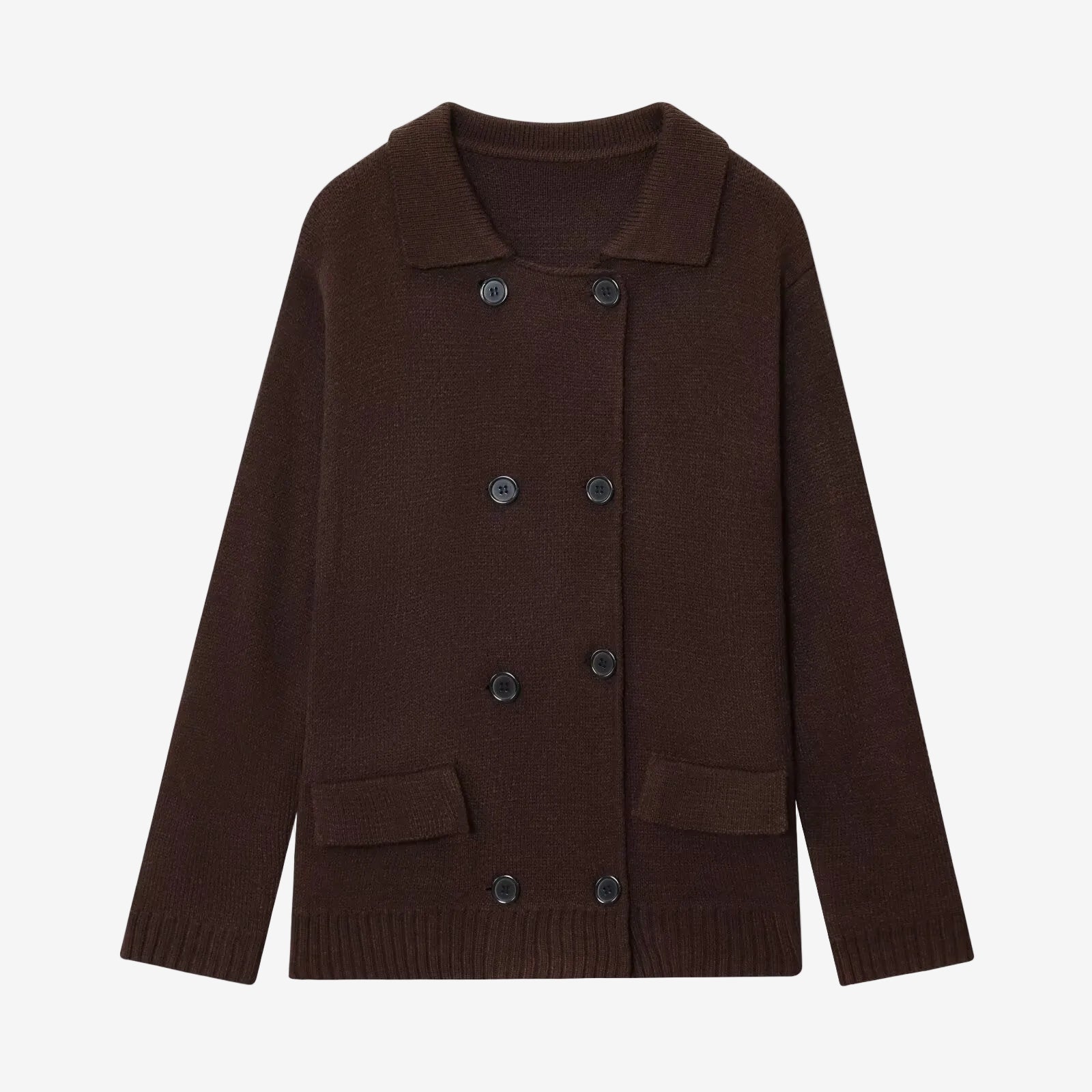 Black knitted cardigan