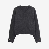 Soft knitted Anthracite sweater