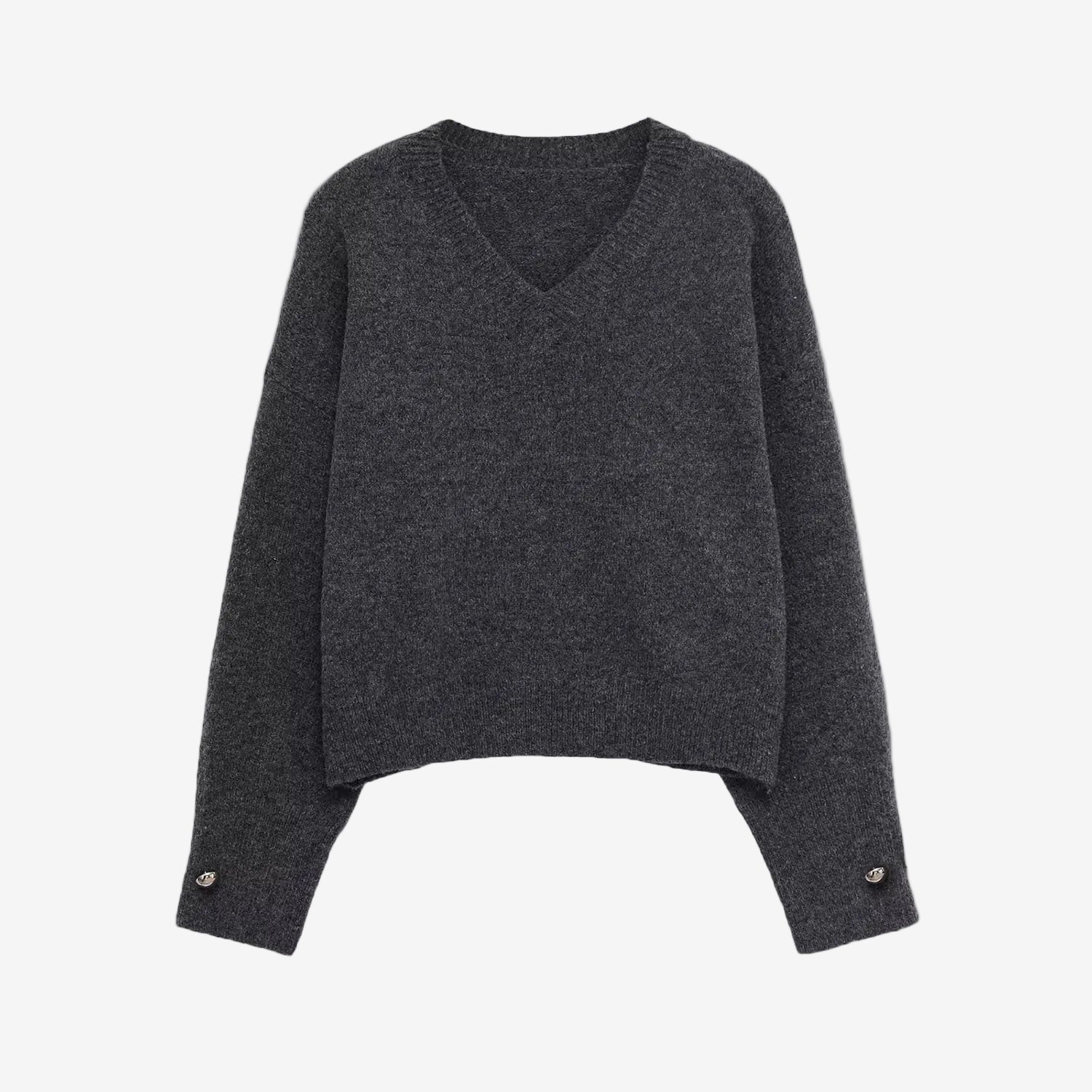 Soft knitted Anthracite sweater