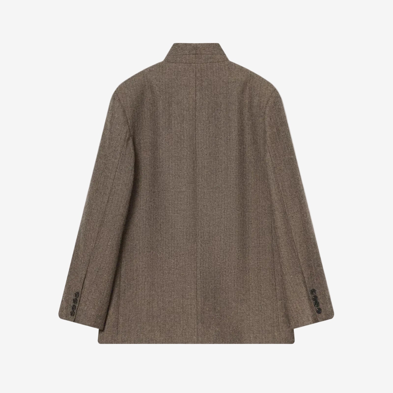 Brown herringbone suit jacket