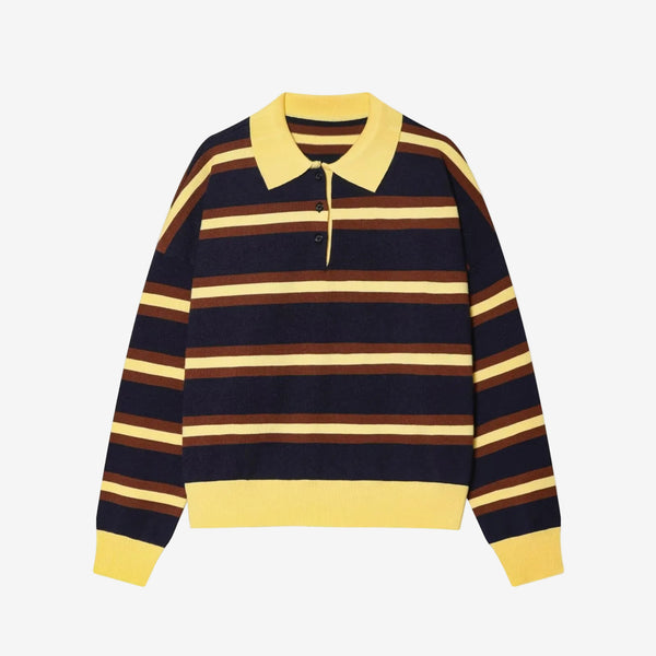 Striped polo shirt