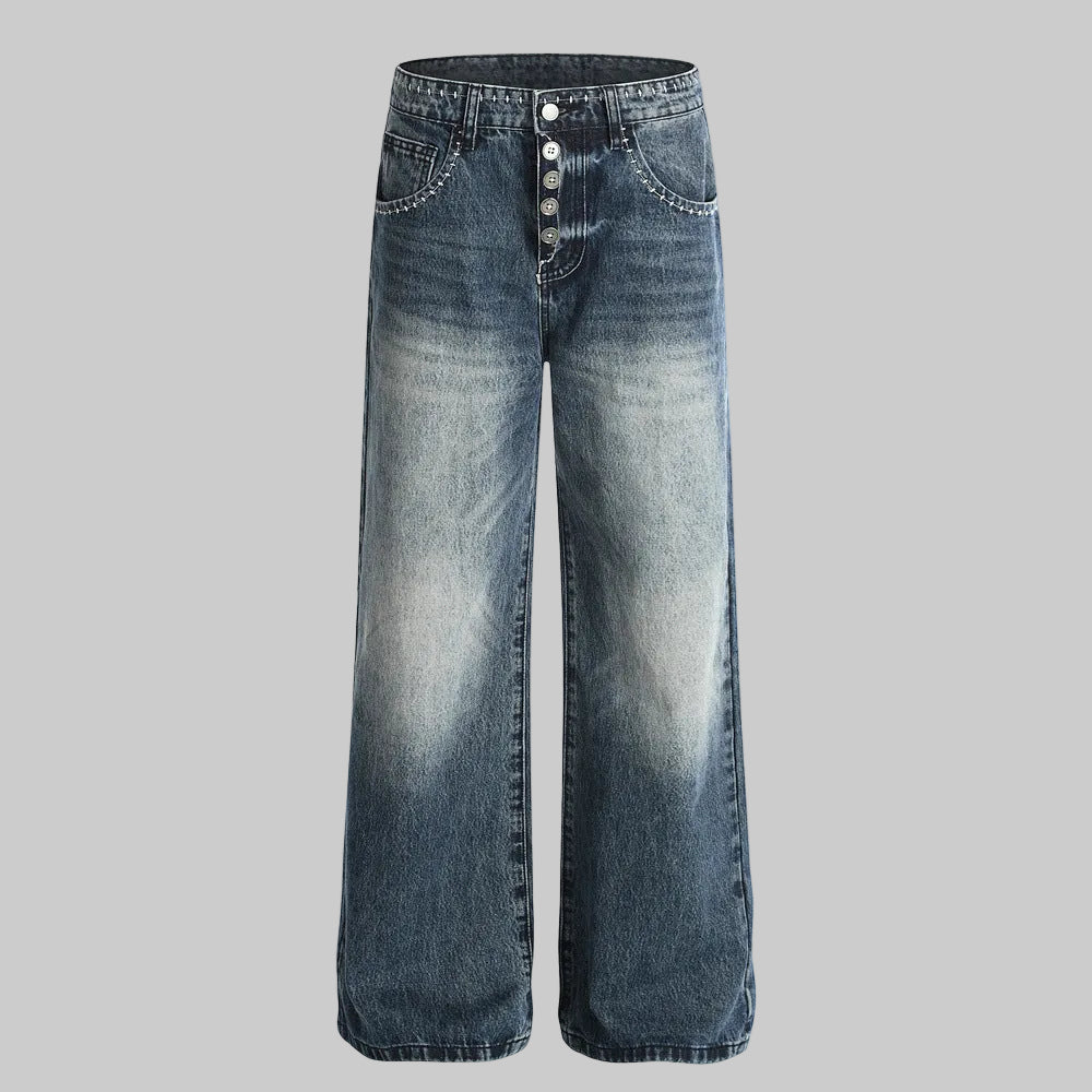 Bluewashed loose Fit Denim