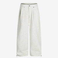 Bundfaltenhose mit geradem Bein