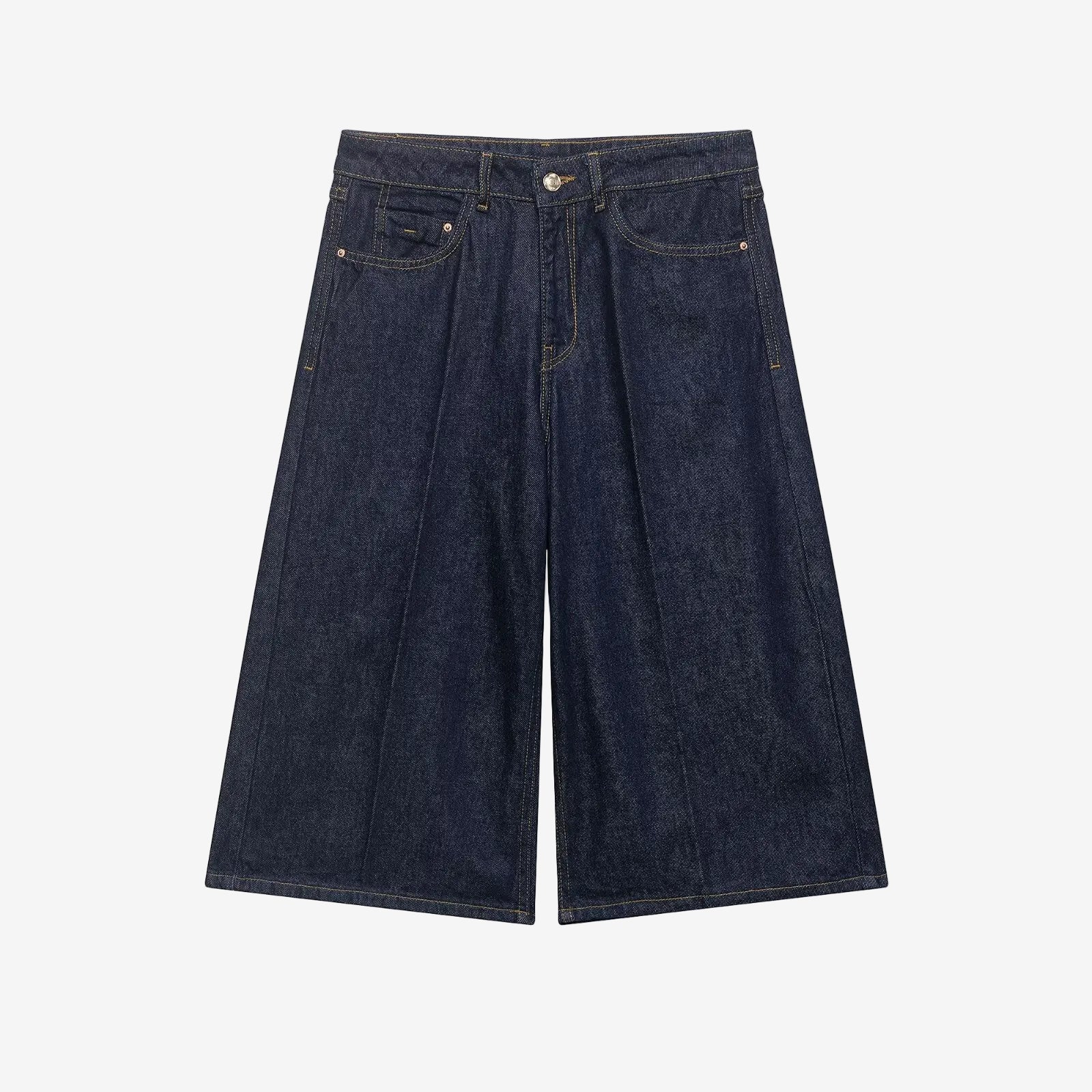 Street-casual lange Jeansshorts