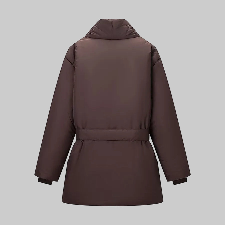 Belted Lapel Collar Coat