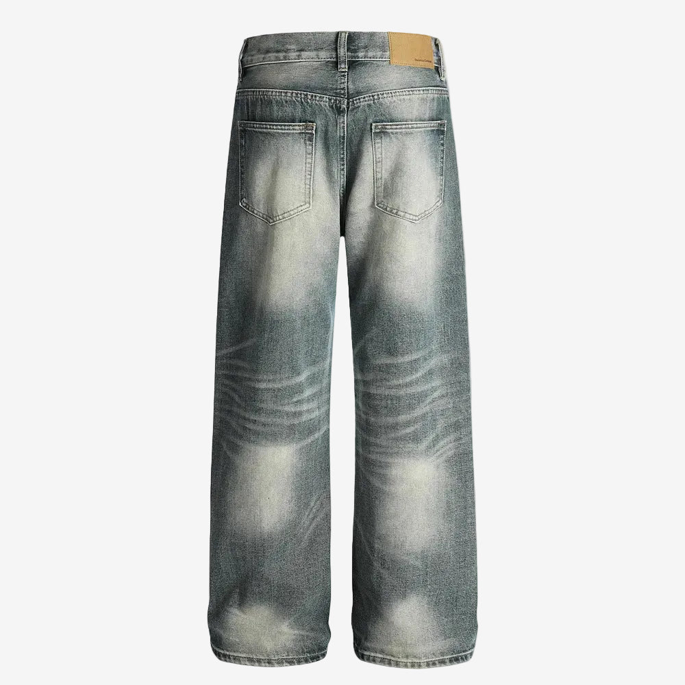 Navy Blue Baggy Denim