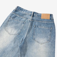 Verwaschene lange Jeans