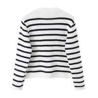 Striped knit sweater