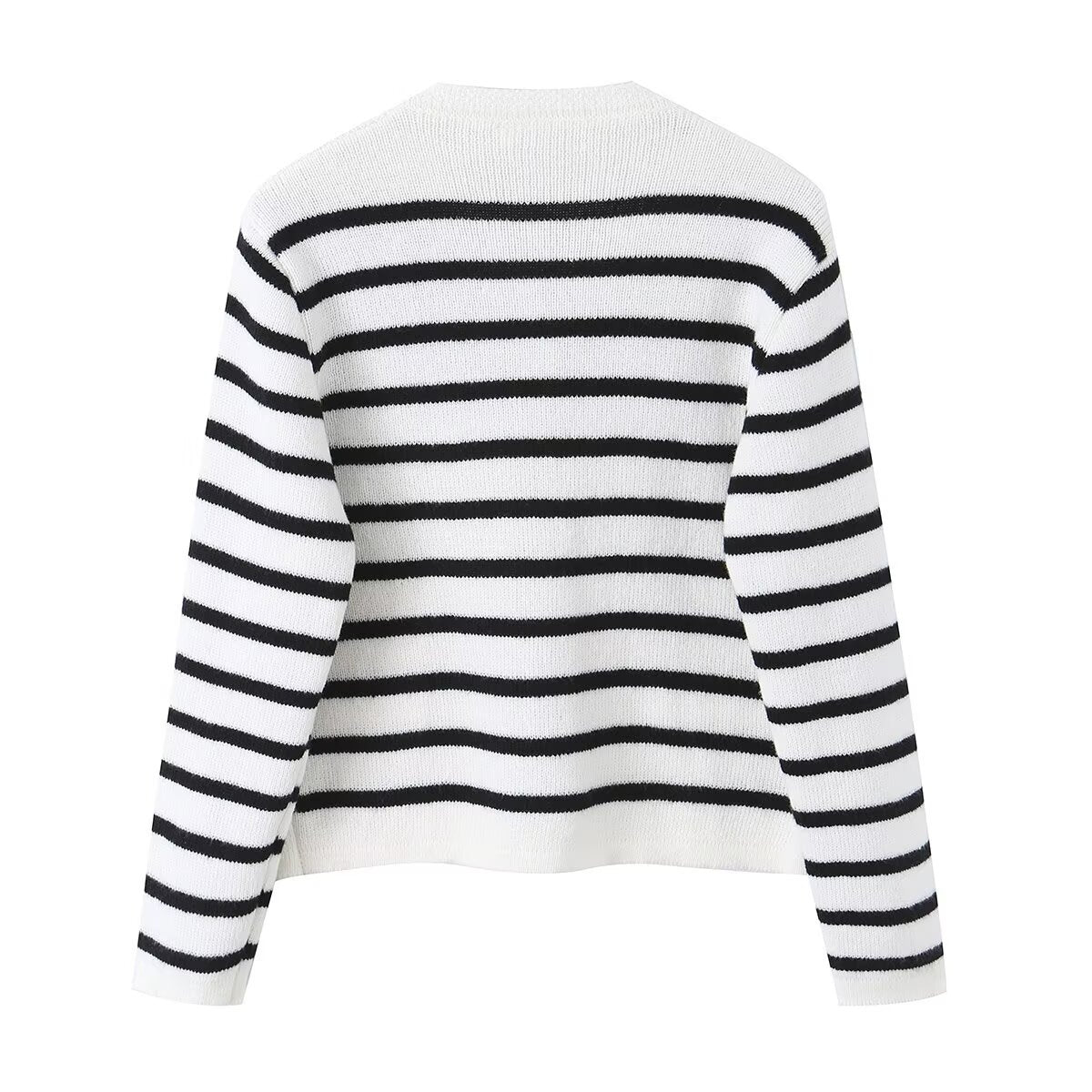 Striped knit sweater